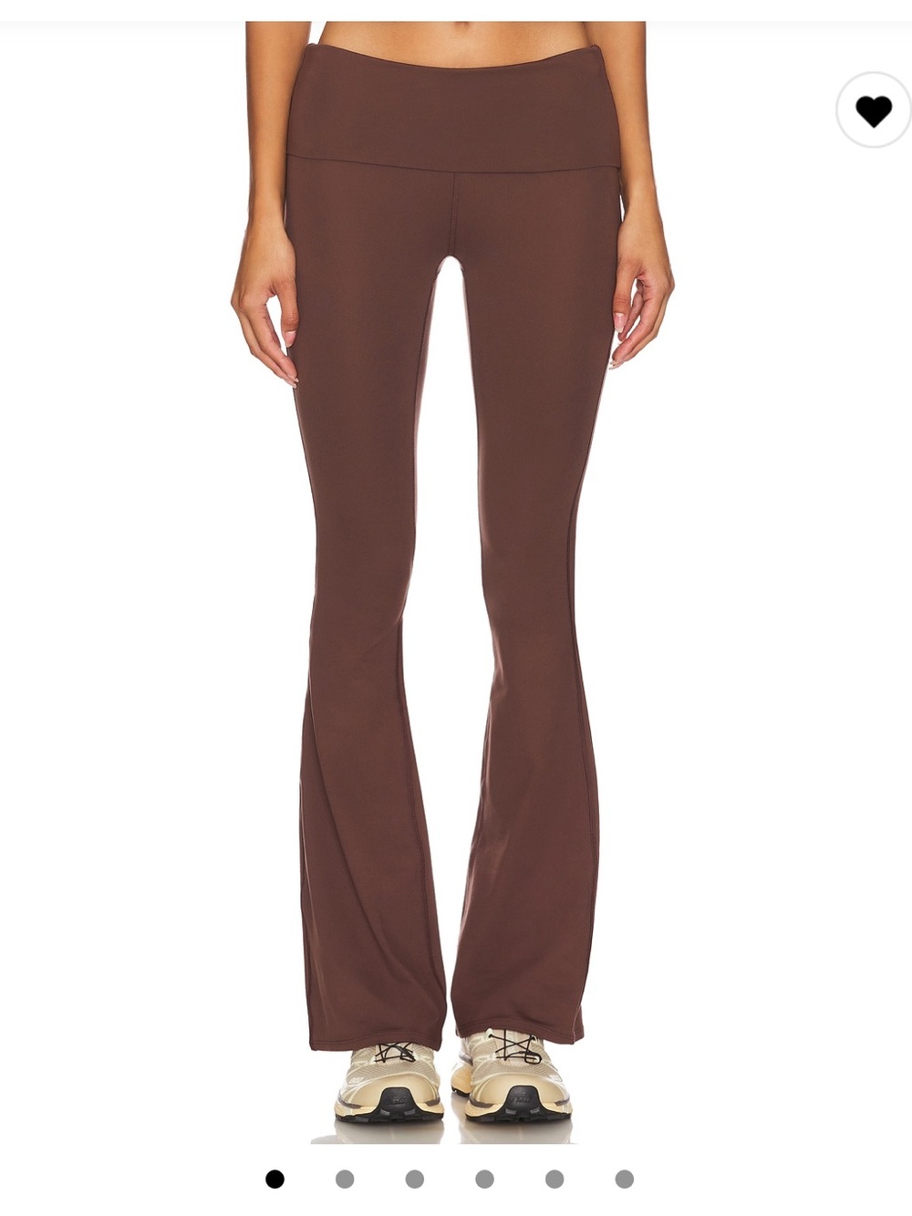 WellBeing + BeingWell Brown Hawley Foldover Pant size Small